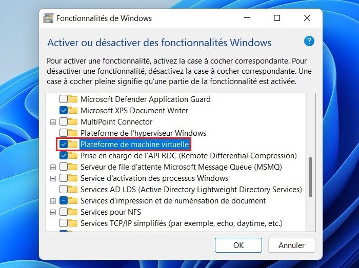 Installer le sous-système Windows pour Android