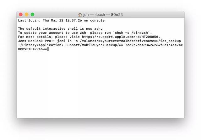Modifier les emplacements de sauvegarde de l'iPhone