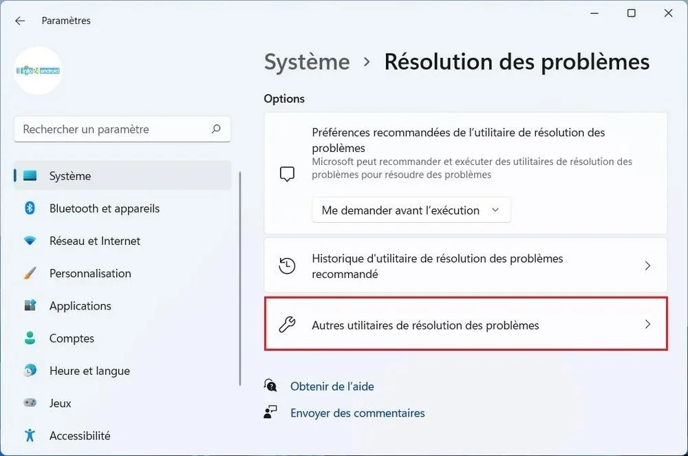 Résolution des problèmes