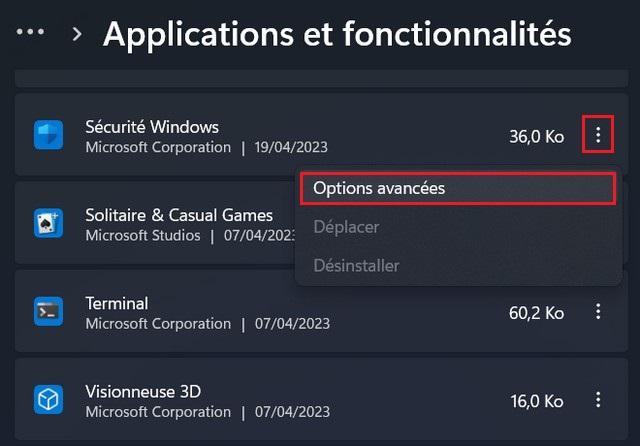 Sécurité Windows