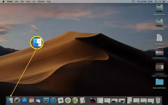 Sélectionner Finder