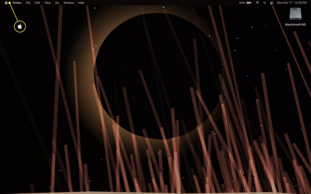 Sélectionner l'icône Apple