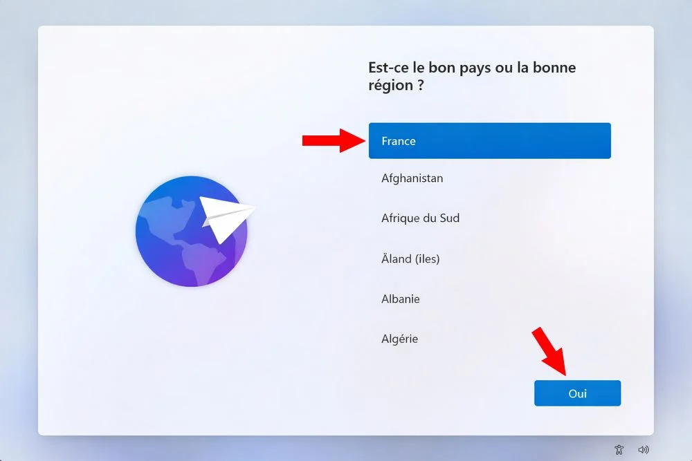 Sélectionnez votre région