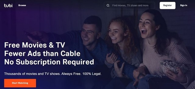 Tubi TV - alternative à Megashare