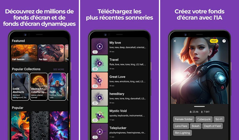 Zedge - Fonds d'écran