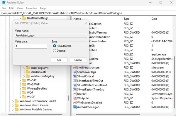 Activer la connexion automatique sous Windows