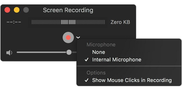 Capture d'écran avec QuickTime sur Mac