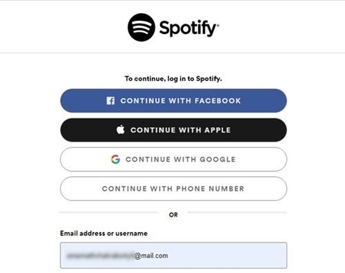 Connecter avec votre compte Spotify