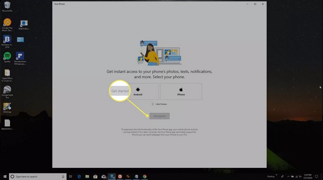 Connecter votre téléphone Android avec Link to Windows