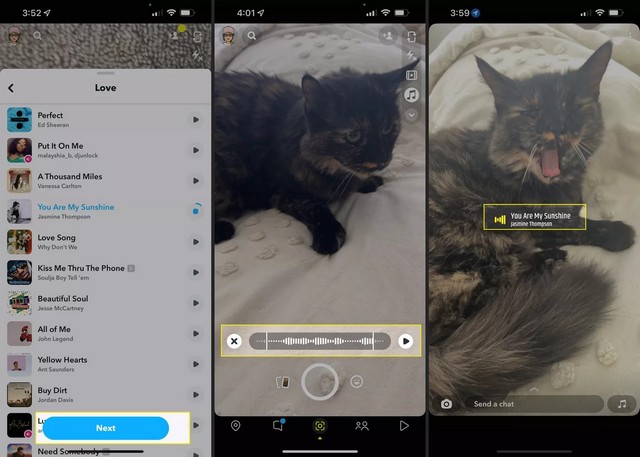 Enregistrer votre vidéo pour votre Snap