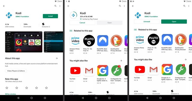 Installer Kodi sur Android avec Google Play