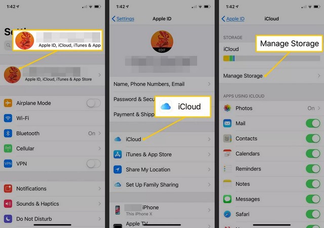 Rechercher une sauvegarde iCloud