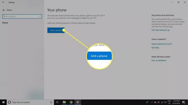 Sélectionner Ajouter un téléphone