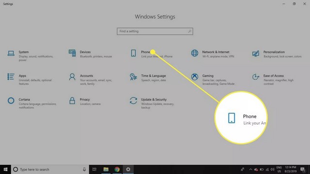 Sélectionner Téléphone