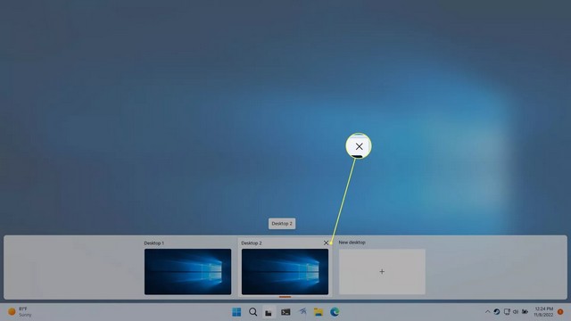 Supprimer un bureau virtuel sur Windows 11