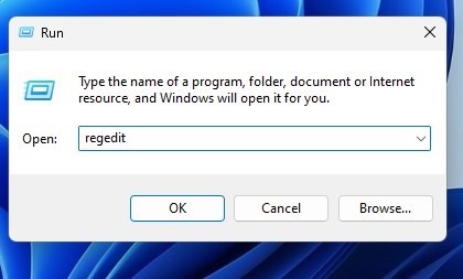 la boîte de dialogue EXÉCUTER