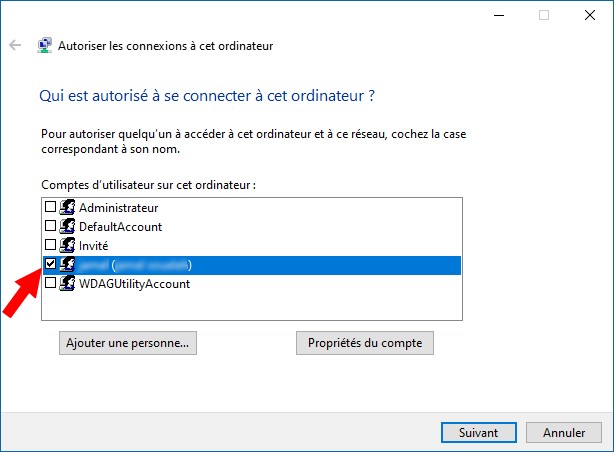 Accéder au serveur VPN sur votre ordinateur