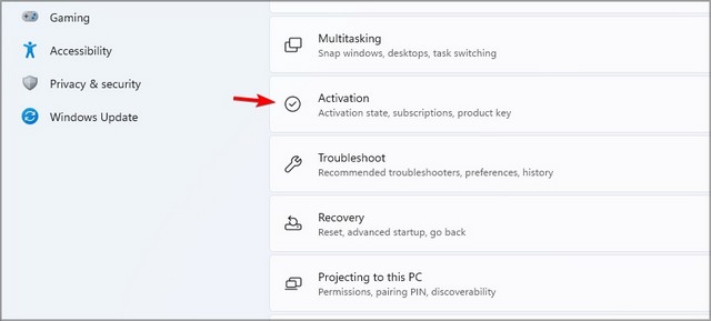 Activation Windows 11