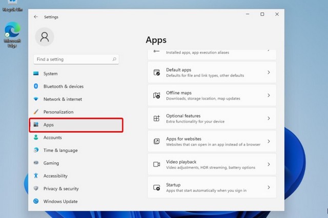 Cliquer sur Applications