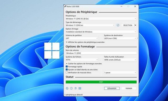 Comment créer une clé USB bootable Windows 11 avec Rufus