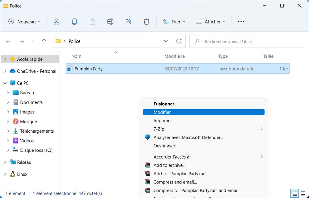 Comment restaurer la police par défaut dans Windows 11