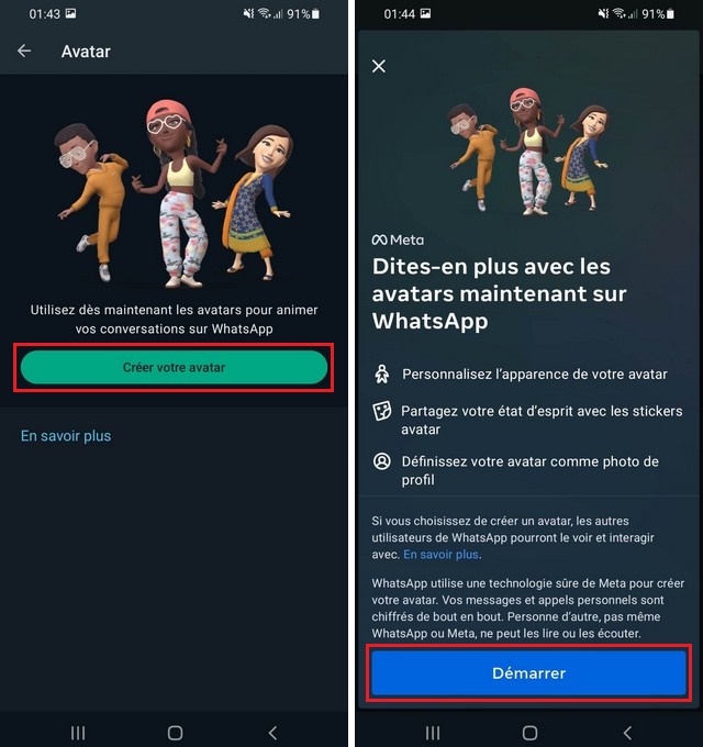 Créer votre avatar