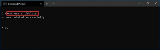 Déconnecter un lecteur réseau mappé