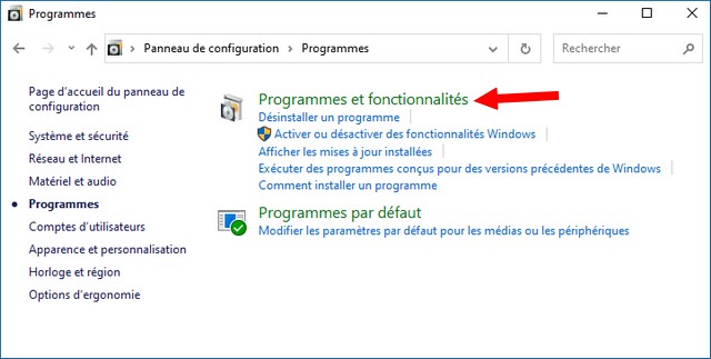 Désinstaller les applications inutiles