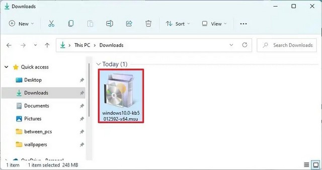 Installant manuellement les mises à jour sur Windows 11