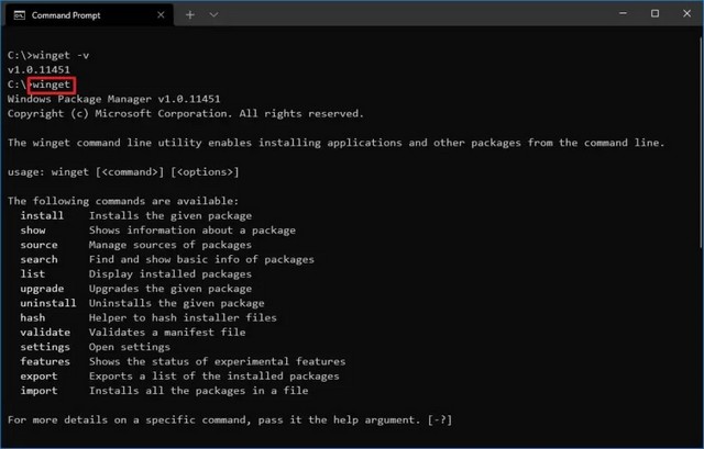 Installer Winget sur Windows
