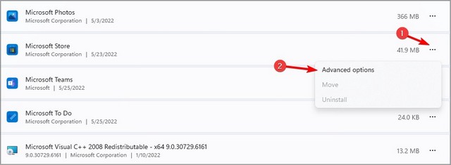 Localiser Microsoft Store