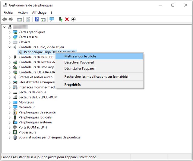 Mettre à jour le pilote audio de votre PC Windows 11