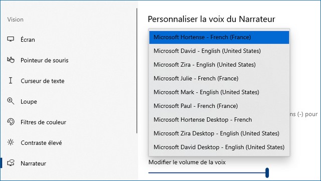 Personnaliser la voix du narrateur
