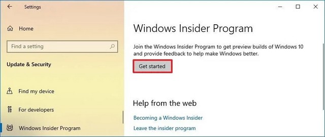 Programme Windows Insider