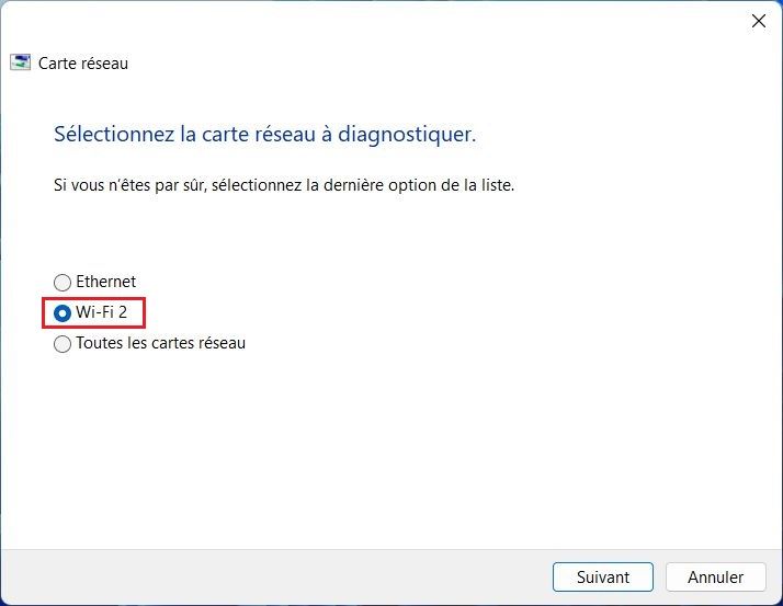 Résoudre les problèmes de WiFi sur Windows 11