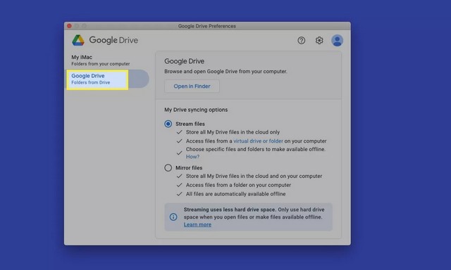 Utiliser et configurer Google Drive sur votre Mac