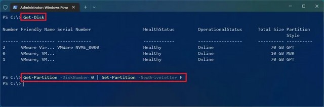 Changer la lettre de lecteur avec PowerShell