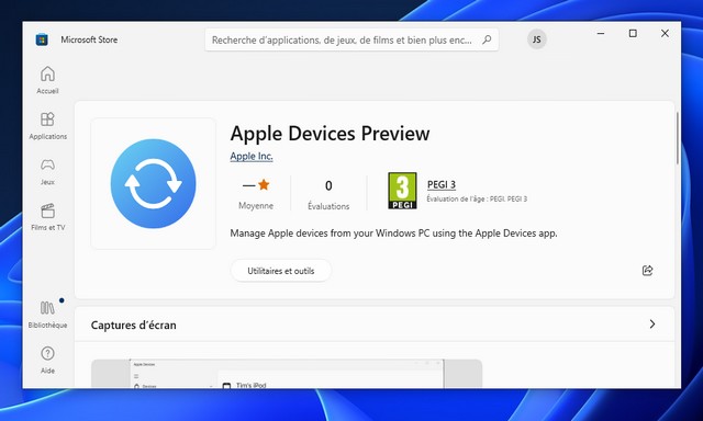 Comment installer l'application Apple Devices sur Windows 11