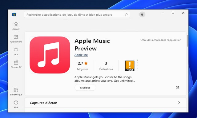 Comment installer l'application Apple Music sur Windows 11