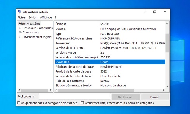 Comment vérifier si votre PC utilise un BIOS ou UEFI