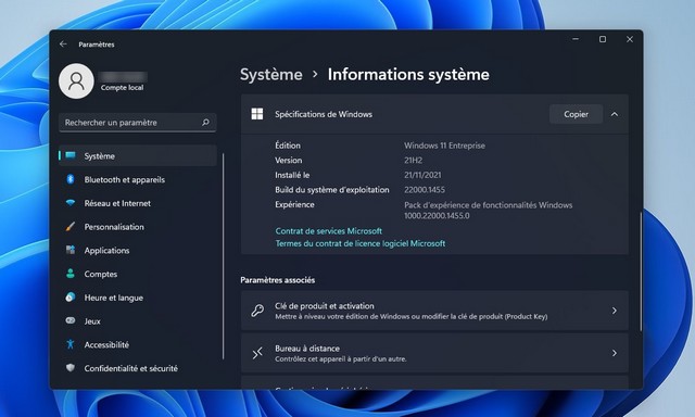 Connaître la version de Windows 11 installée sur son PC