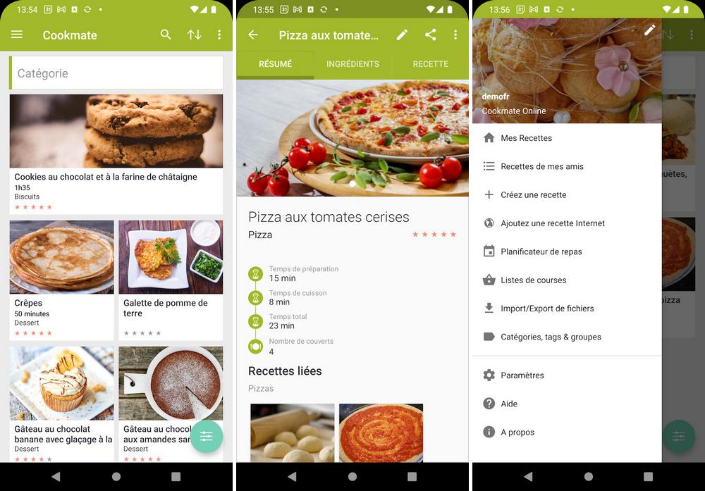 Cookmate - meilleures applications gratuites