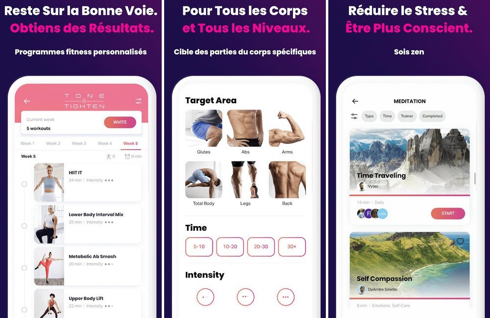 FitOn - meilleure application pour se mettre au sport