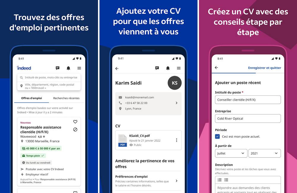 Indeed : Recherche d'Emploi