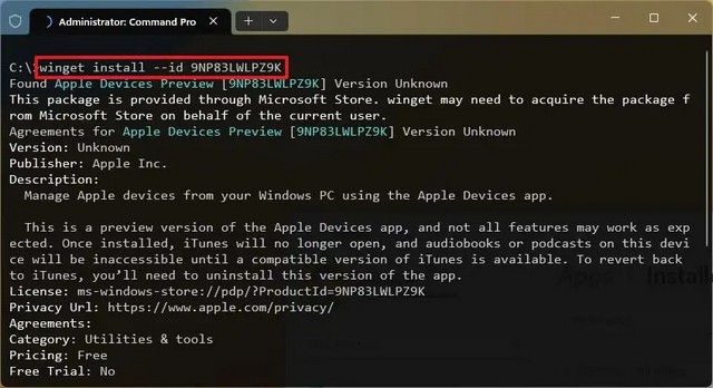 Installer application Apple Devices