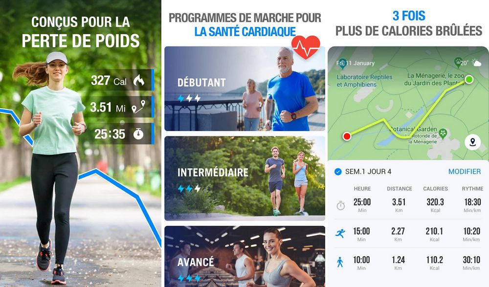 Marche pour maigrir - application pour perdre du poids