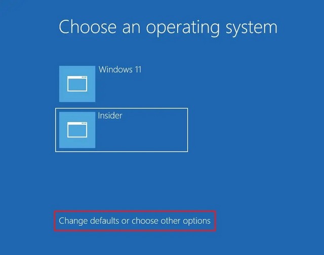 Modifier les paramètres par défaut ou choisir d'autres options