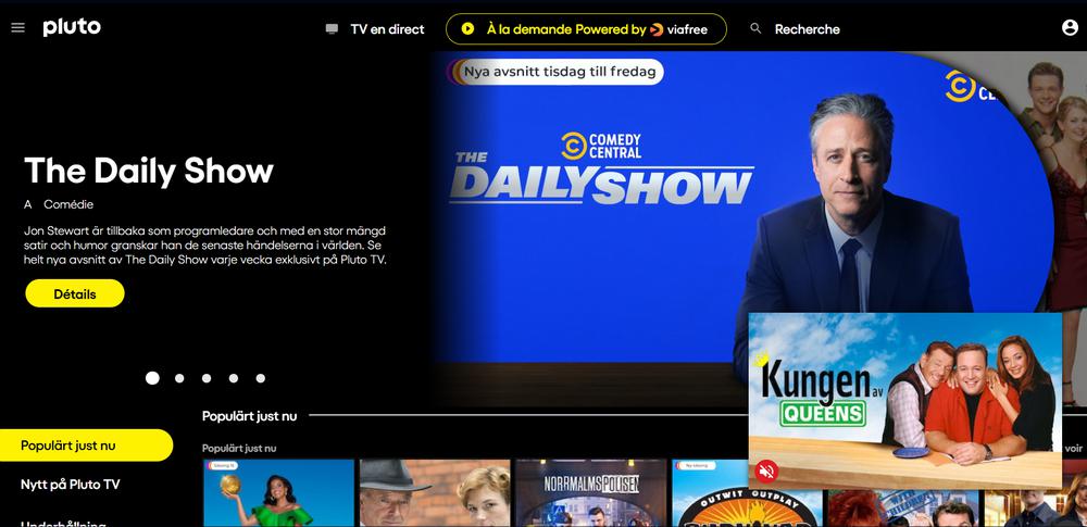 Pluto TV - meilleure alternative à Netflix