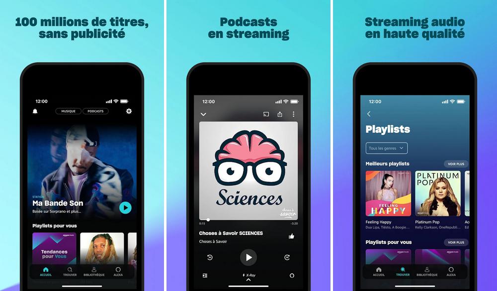 Amazon Music - application pour écouter des podcasts