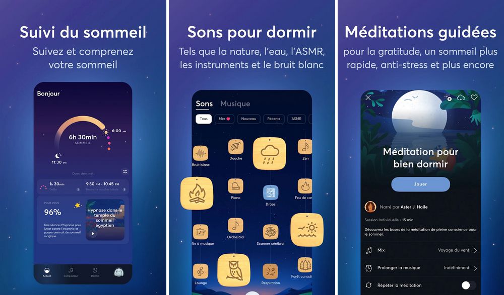 BetterSleep - application gratuite pour bien dormir